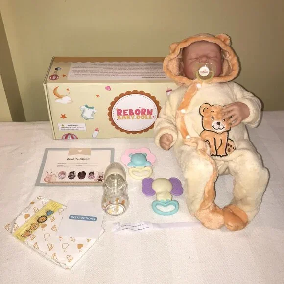 Reborn Baby Doll 20'' Sleeping Realistic Baby Boy Doll (DAMAGED BOX) - Picture 3 of 13